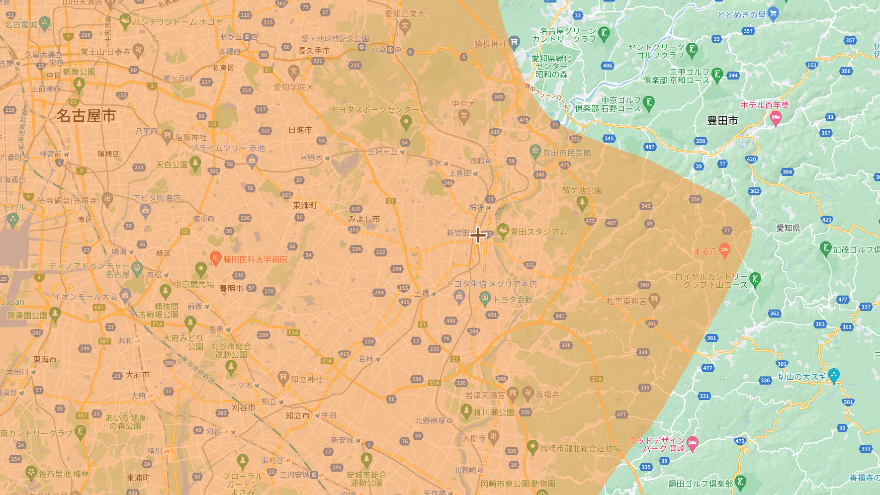 豊田市の電波事情
